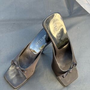 Guess Women's Black Bow Mules